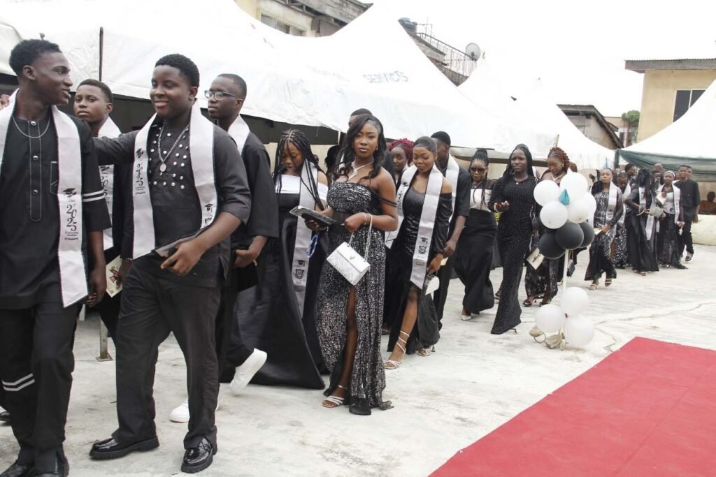 Victoria Schools graduands walking the red carpet at the valedictory and prize-giving ceremony