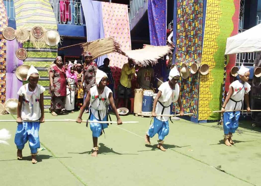Victoria Children's School pupils performing on Cultural Day