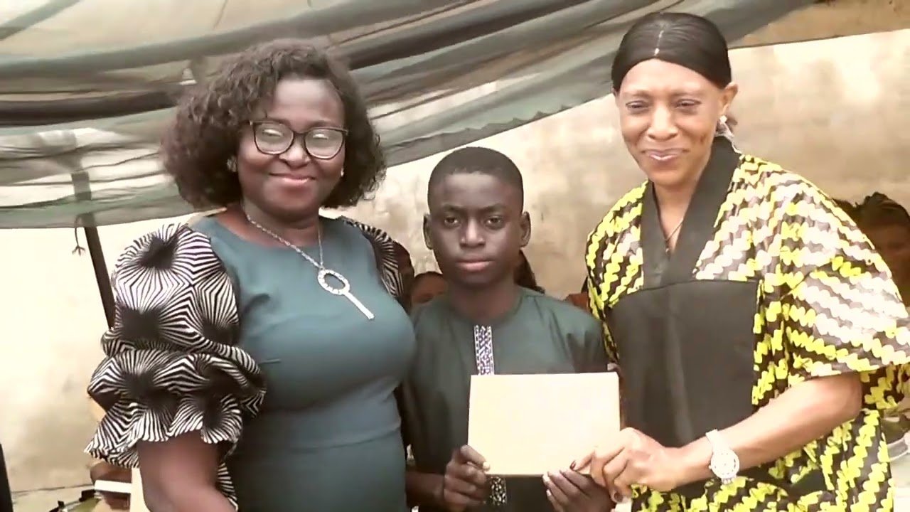 Graduation: the certificates are presented, filmed at Victoria High School, Surulere, Lagos